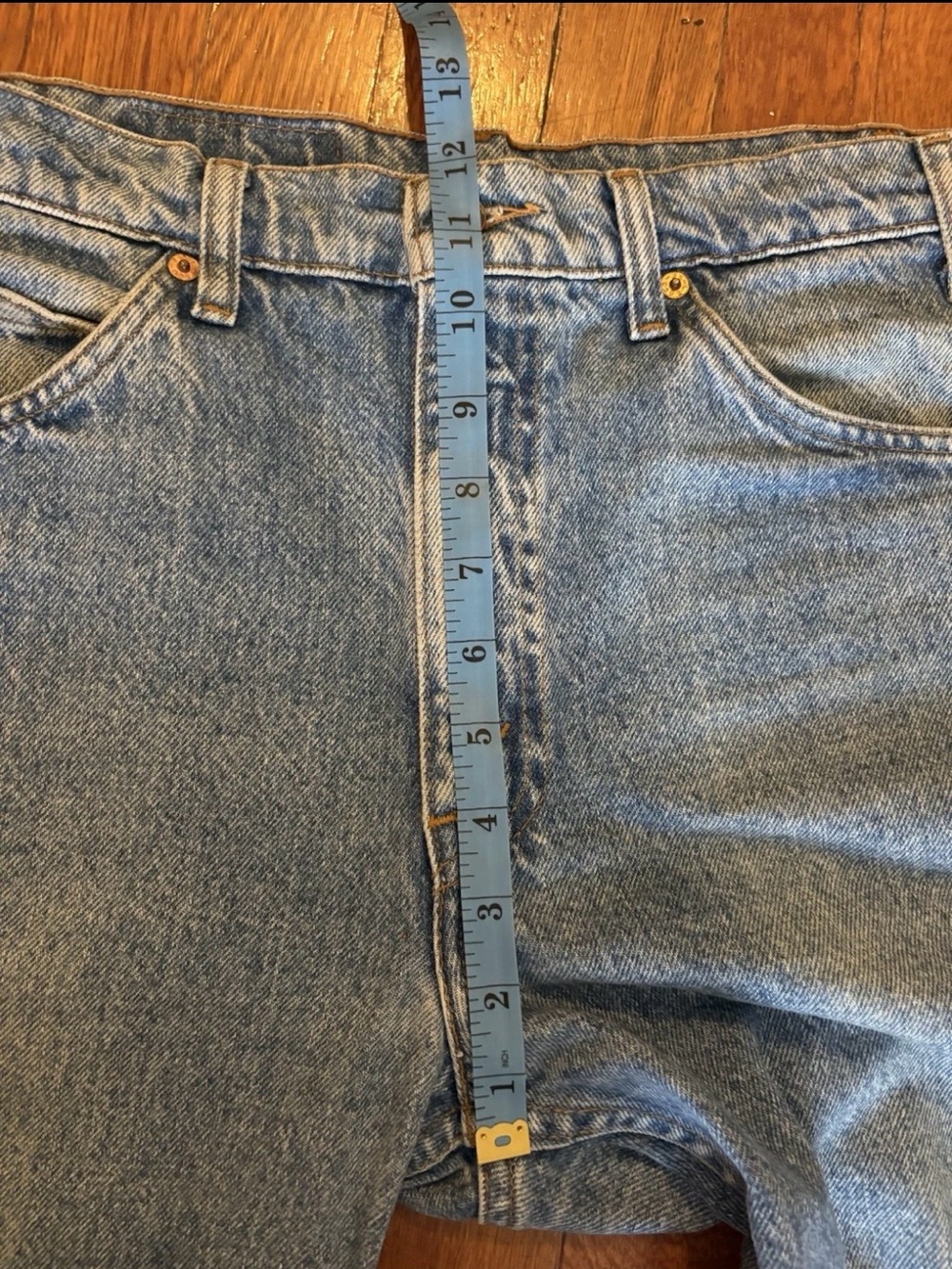 Vintage 90’s Levi’s 505 Straight Leg Orange Tab Blue Jeans - Picture 6 of 9